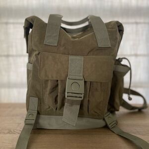 Olive Green Convertible Backpack